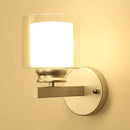GobekUsa Modern Clear Glass Sconce Lighting - 1 Light Wall Mounted Fixture in Black/Chrome