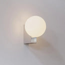 GobekUsa Glass Ball Wall Sconce Light: Metal Base, G9 Bulb