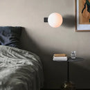 GobekUsa Glass Ball Wall Sconce Light: Metal Base, G9 Bulb