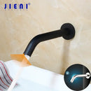 GobekUsa Black Chrome Sensor Bathroom Sink Mixer Tap Faucet – Wall Mount Automatic Touch