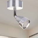 GobekUsa Modern Bell Wall Light: Rotatable Metal LED Sconce in Black/Chrome - With/Without Switch