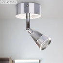 GobekUsa Modern Bell Wall Light: Rotatable Metal LED Sconce in Black/Chrome - With/Without Switch