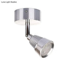 GobekUsa Modern Bell Wall Light: Rotatable Metal LED Sconce in Black/Chrome - With/Without Switch