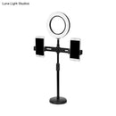 GobekUsa Modern LED Makeup Lamp with USB Port - Black Metal Circle Shape