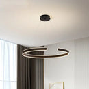 GobekUsa Circle Pendant Chandelier Dimmable LED Lights for Modern Living Room