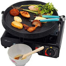 GobekUsa Korean Grill Pan - Non-stick Smokeless BBQ Tray for Indoor/Outdoor Grilling