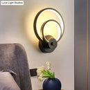 GobekUsa Sleek Acrylic Loop LED Wall Sconce - Stylish Bedroom Light Fixture
