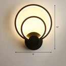 GobekUsa Sleek Acrylic Loop LED Wall Sconce - Stylish Bedroom Light Fixture