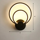 GobekUsa Sleek Acrylic Loop LED Wall Sconce - Stylish Bedroom Light Fixture