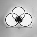 GobekUsa Sleek Acrylic Loop LED Wall Sconce - Stylish Bedroom Light Fixture