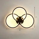 GobekUsa Sleek Acrylic Loop LED Wall Sconce - Stylish Bedroom Light Fixture