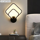 GobekUsa Sleek Acrylic Loop LED Wall Sconce - Stylish Bedroom Light Fixture