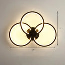 GobekUsa Sleek Acrylic Loop LED Wall Sconce - Stylish Bedroom Light Fixture