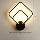 GobekUsa Sleek Acrylic Loop LED Wall Sconce - Stylish Bedroom Light Fixture