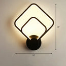 GobekUsa Sleek Acrylic Loop LED Wall Sconce - Stylish Bedroom Light Fixture