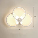 GobekUsa Sleek Acrylic Loop LED Wall Sconce - Stylish Bedroom Light Fixture