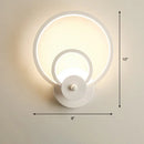 GobekUsa Sleek Acrylic Loop LED Wall Sconce - Stylish Bedroom Light Fixture