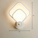 GobekUsa Sleek Acrylic Loop LED Wall Sconce - Stylish Bedroom Light Fixture