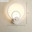 GobekUsa Sleek Acrylic Loop LED Wall Sconce - Stylish Bedroom Light Fixture