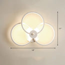 GobekUsa Sleek Acrylic Loop LED Wall Sconce - Stylish Bedroom Light Fixture