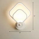 GobekUsa Sleek Acrylic Loop LED Wall Sconce - Stylish Bedroom Light Fixture