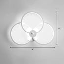 GobekUsa Sleek Acrylic Loop LED Wall Sconce - Stylish Bedroom Light Fixture