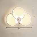 GobekUsa Sleek Acrylic Loop LED Wall Sconce - Stylish Bedroom Light Fixture