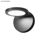 GobekUsa Modern Black Circular LED Wall Lamp with White/Warm Lighting and Stylish Acrylic Sconce