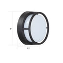 GobekUsa Modern LED Outdoor Wall Sconce in Black Plastic - Stylish & Durable Lighting