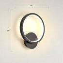 GobekUsa Modern LED Wall Sconce with Nordic Geometric Design in Grey Metal