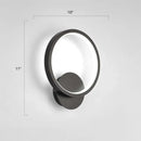GobekUsa Modern LED Wall Sconce with Nordic Geometric Design in Grey Metal