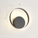 GobekUsa Modern LED Wall Sconce with Nordic Geometric Design in Grey Metal