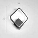 GobekUsa Modern LED Wall Sconce with Nordic Geometric Design in Grey Metal