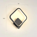 GobekUsa Modern LED Wall Sconce with Nordic Geometric Design in Grey Metal