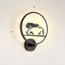 GobekUsa Modern LED Wall Sconce with Nordic Geometric Design in Grey Metal