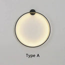 GobekUsa Circular Wall Lamp LED Lighting for Bedroom Living Room Atmosphere