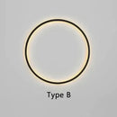 GobekUsa Circular Wall Lamp LED Lighting for Bedroom Living Room Atmosphere