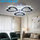 GobekUsa Crystal LED Ceiling Chandelier for Modern Living Room Decor Luxe Lighting Fixtures