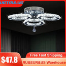 GobekUsa Crystal LED Ceiling Chandelier for Modern Living Room Decor Luxe Lighting Fixtures