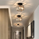 GobekUsa Crystal LED Ceiling Light Chandelier for Bedroom Living Room Dining Room