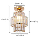 GobekUsa Crystal LED Ceiling Light Chandelier for Bedroom Living Room Dining Room
