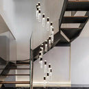 GobekUsa Crystal Chandelier: Stylish Stair Pendant Lamp for Living Room & Interior Lighting