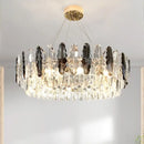 GobekUsa Diamond Crystal Chandelier Pendant Lamp LED Lighting for Elegant Living Room