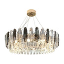 GobekUsa Diamond Crystal Chandelier Pendant Lamp LED Lighting for Elegant Living Room