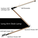 GobekUsa Clip LED Desk Lamp with Touch Dimmer for Office and Reading