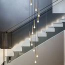 GobekUsa Crystal LED Chandelier: Luxury Pendant Light, Staircase Suspension Luminaire, Indoor Hanging Lamps