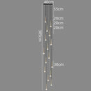 GobekUsa Crystal LED Chandelier: Luxury Pendant Light, Staircase Suspension Luminaire, Indoor Hanging Lamps