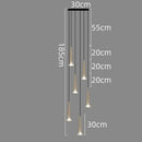GobekUsa Crystal LED Chandelier: Luxury Pendant Light, Staircase Suspension Luminaire, Indoor Hanging Lamps