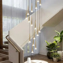 GobekUsa Crystal LED Chandelier: Luxury Pendant Light, Staircase Suspension Luminaire, Indoor Hanging Lamps