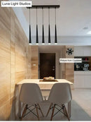 GobekUsa Novelty LED Pendant Lamp dimmable Lights Kitchen Island Dining Room Shop Bar Counter Decoration Cylinder Pipe Pendant Lights